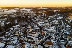 Sonnenuntergang über Meinerzhagen im Winter